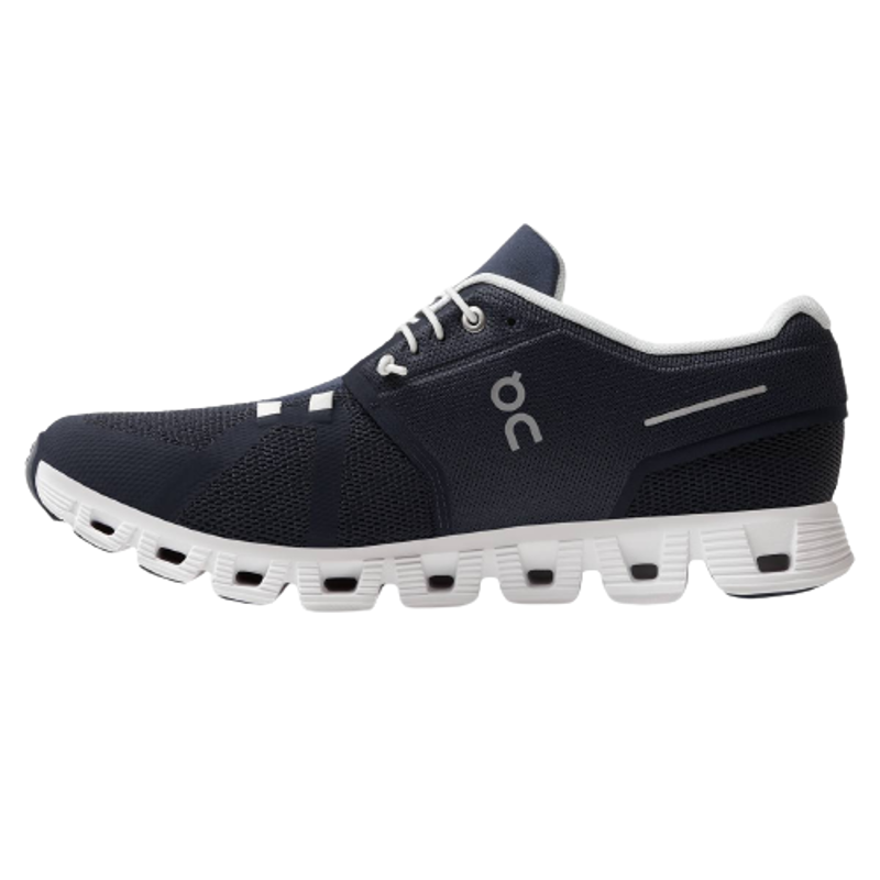 On Cloud 5 Men's Shoes in Midnight/White-4